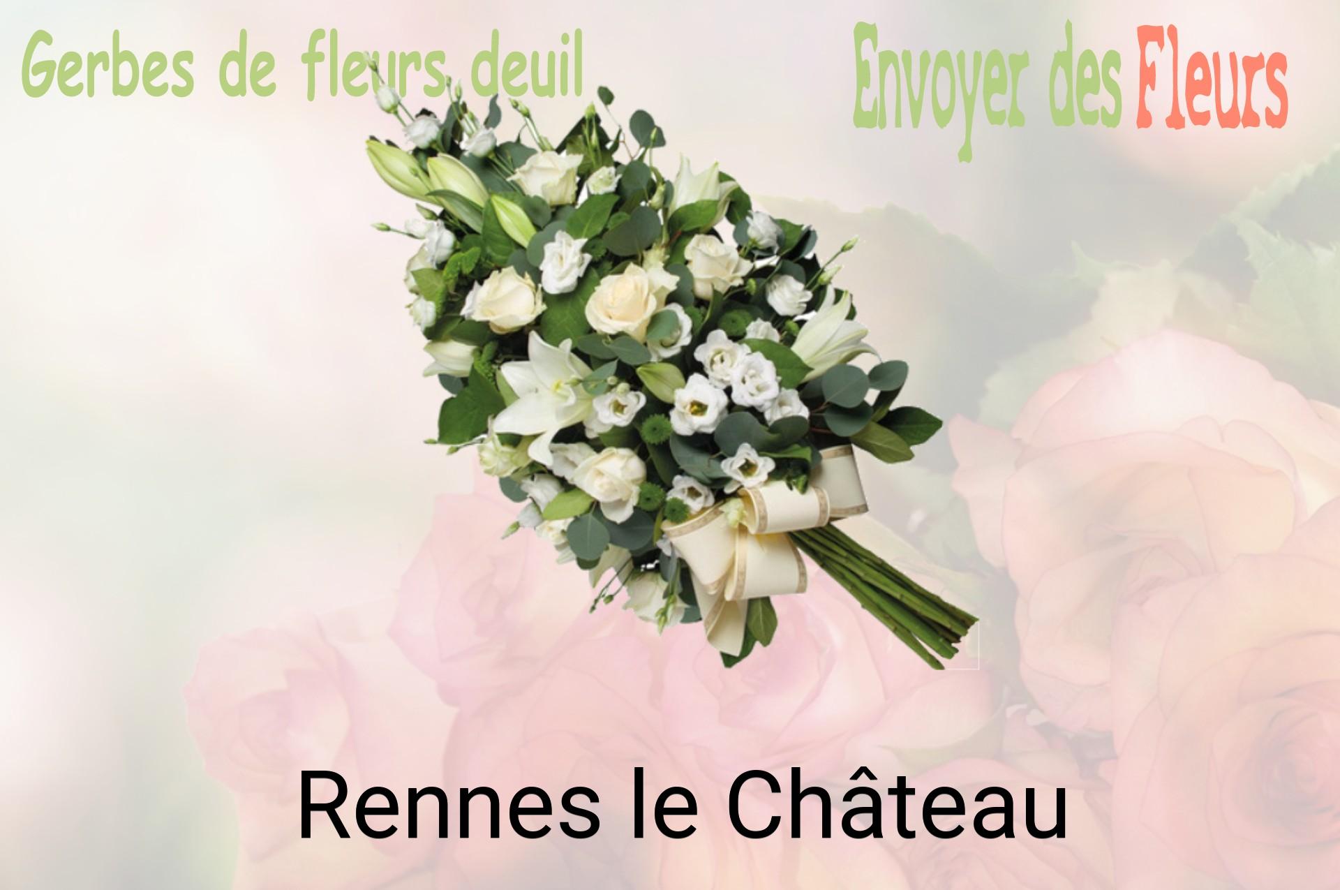 Gerbe de fleurs de deuil livrée à Rennes-le-Château